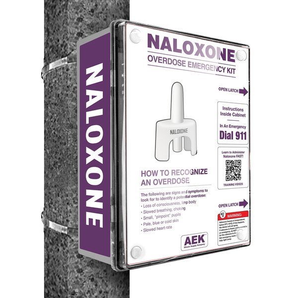 Aek Outdoor Naloxone Cabinet Pole Mounting Kit  Small Under 12 EN9545